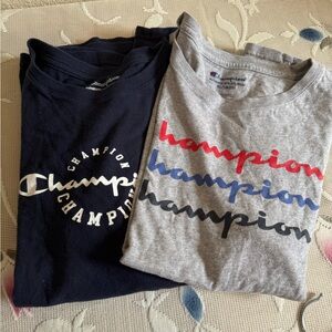 Champion Kids' Short Sleeve Tees - Navy and Gray